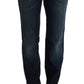 Elegant Blue Regular Fit Cotton Jeans