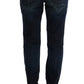 Elegant Blue Regular Fit Cotton Jeans