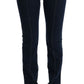 Chic Flared Cotton Jeans in Blue