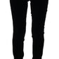 Sleek High-Waist Black Trousers