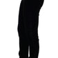 Sleek High-Waist Black Trousers