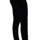 Sleek High-Waist Black Trousers