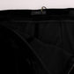 Sleek High-Waist Black Trousers