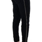 Chic Black Slim Fit Cropped Pants