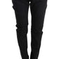 Sleek Black Cotton Slim Fit Pants