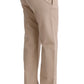 Chic Beige Cropped Pants - Regular Fit Elegance