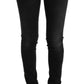 Chic Slim Fit Black Cotton Jeans