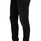 Chic Slim Fit Black Cotton Jeans