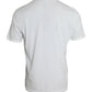 White D&G King Print Cotton Crewneck T-shirt