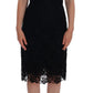 Elegant Black Knee-Length Sheath Dress