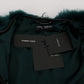 Exquisite Green Alpaca Fur Long Vest