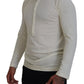 Beige Cotton Linen Long Sleeves Pullover Sweater