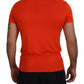 Orange Modal Short Sleeves Crewneck T-shirt