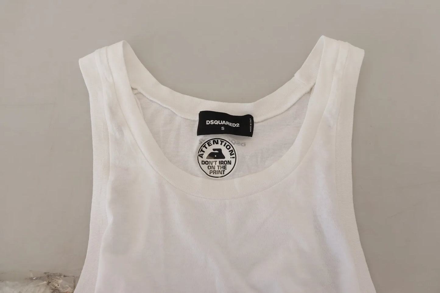 White Cotton Linen Sleeveless Tank T-shirt