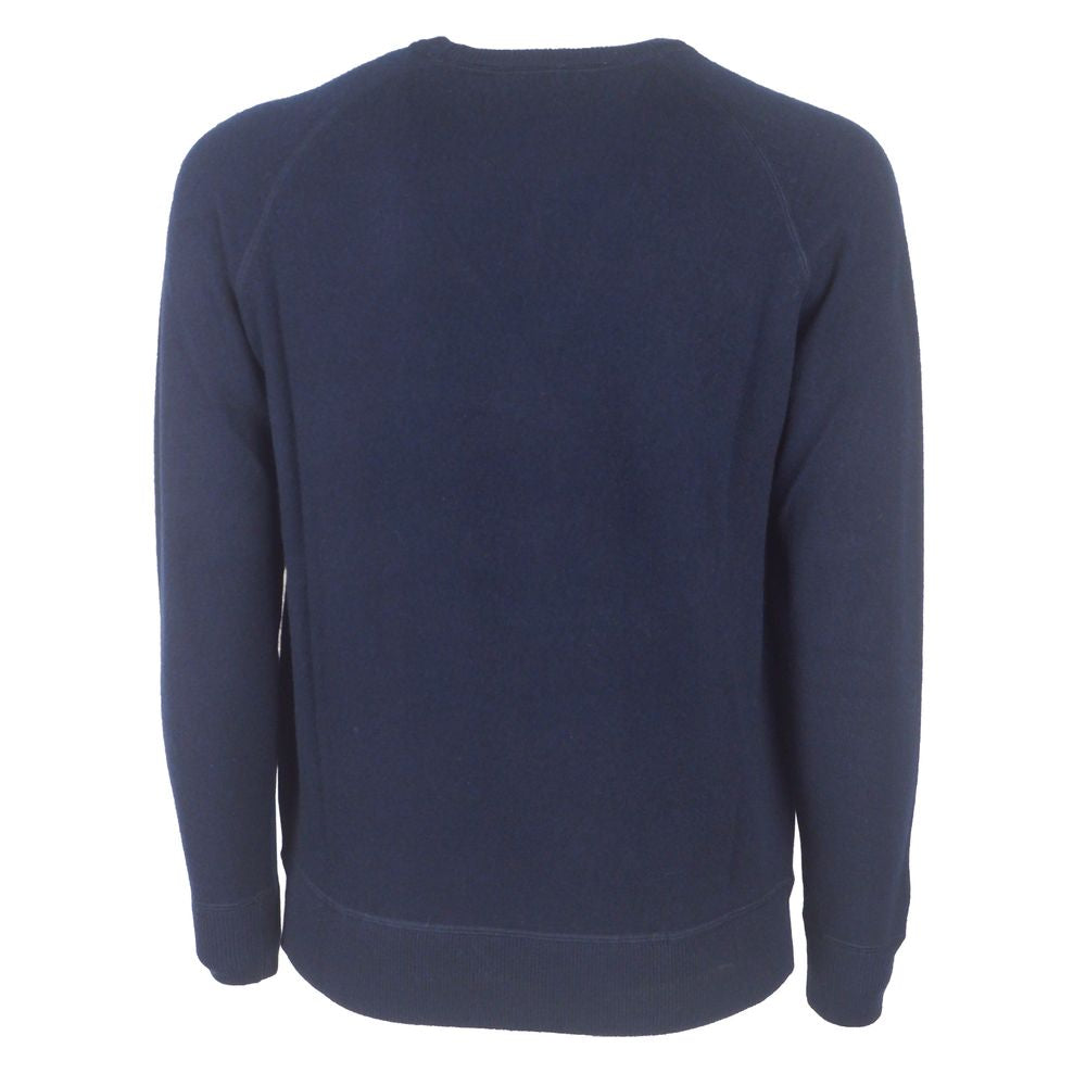 Blue Cashmere Men Sweater