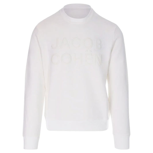 White Cotton Men Sweater