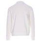 Elegant White Cotton Blend Sweatshirt