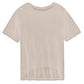 Beige Modal Women Oversized T-Shirt