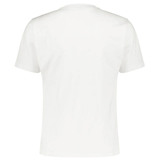 White Cotton Men T-Shirt