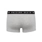 Gray Cotton Men Boxer Pack