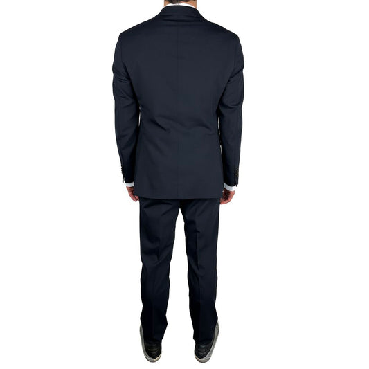 Navy Wool Men Suit