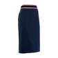 Blue Viscose Skirt