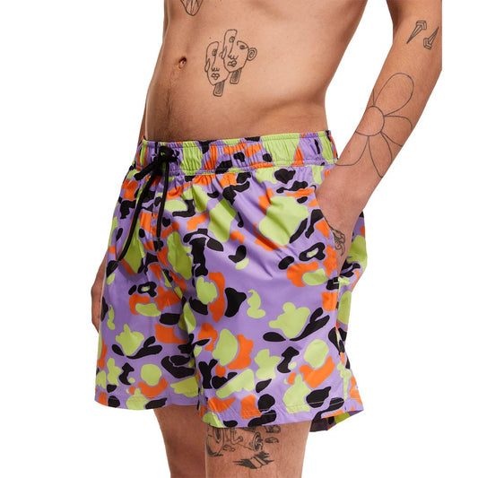 Multicolor Nylon Men's Swim Trunk