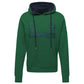 Elegant Green Hooded Cotton Sweatshirt