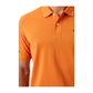 Chic Orange Cotton Polo for the Iconic Gentleman