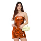 Glistening Orange Corset Top