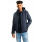 Sumptuous Blue Hooded Technical Jacket