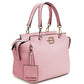 Chic Pink Textured Calfskin Handbag