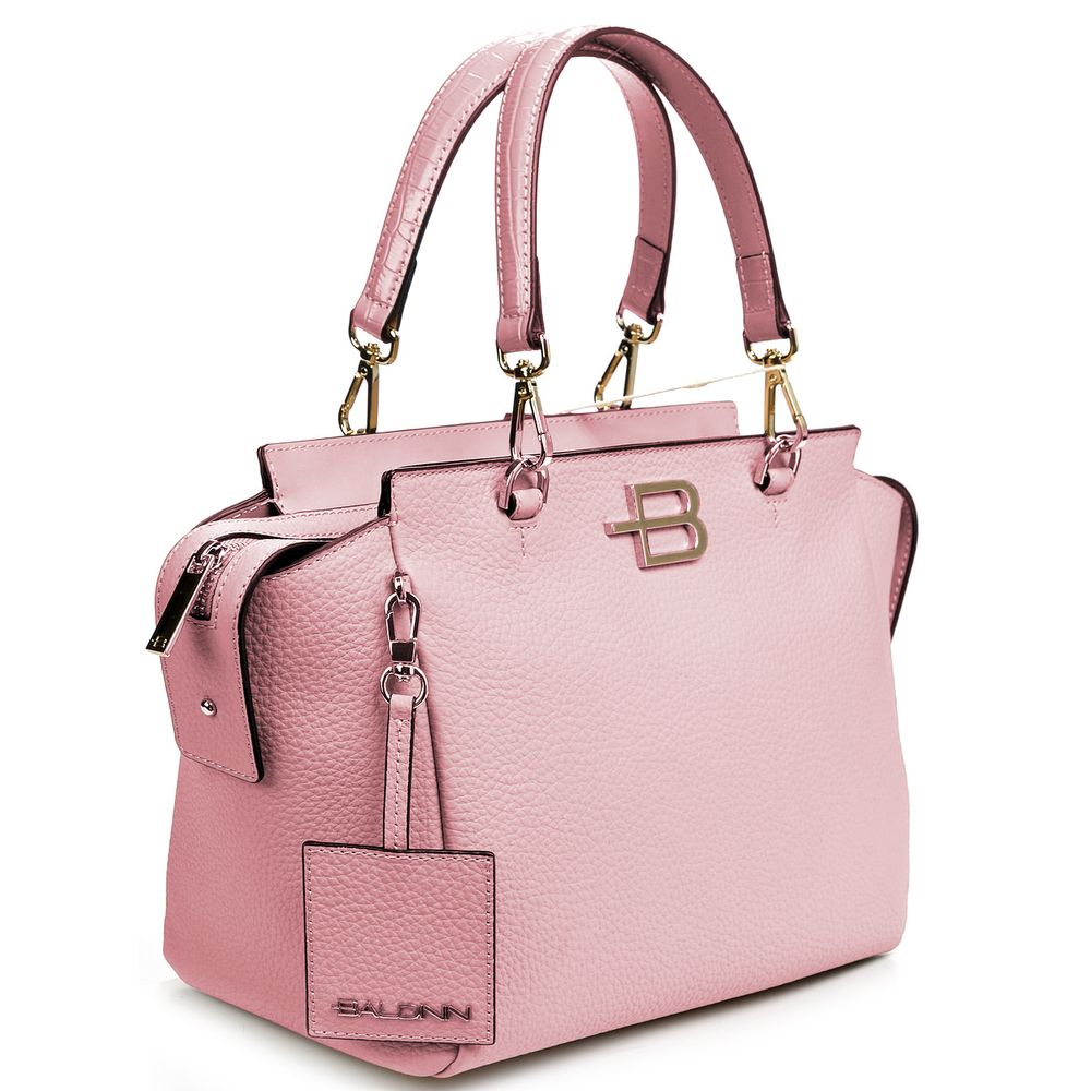 Pink Calfskin Women Handbag