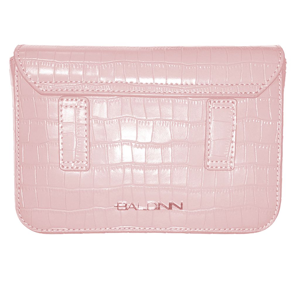 Pink Calfskin Women Clutch