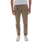 Chic Cotton Chino Trousers in Earthy Brown