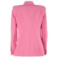 Elegant Pink Nylon Classic Jacket