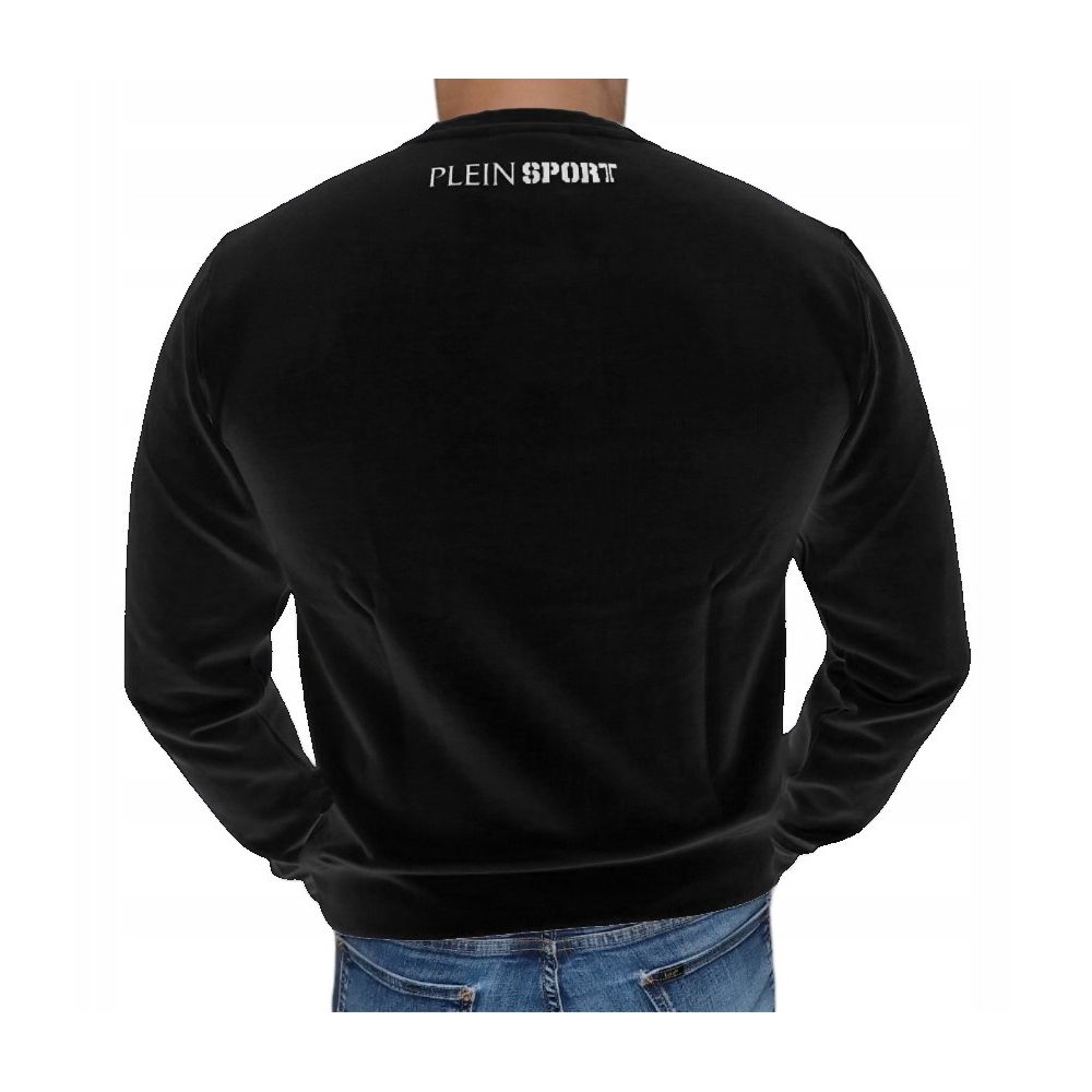 Black Cotton Men Sweater