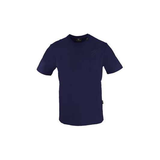 Blue Cotton Men's T-Shirt