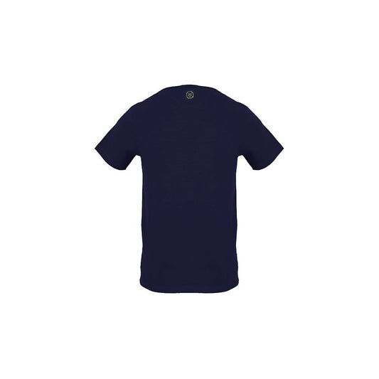 Blue Cotton Men's T-Shirt