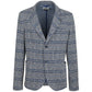 Chic Cotton Blend Checked Jacket