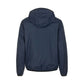 Sleek Blue Nylon Jacket - Zip Closure & Compact Design