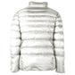 Reversible White Nylon Hooded Jacket