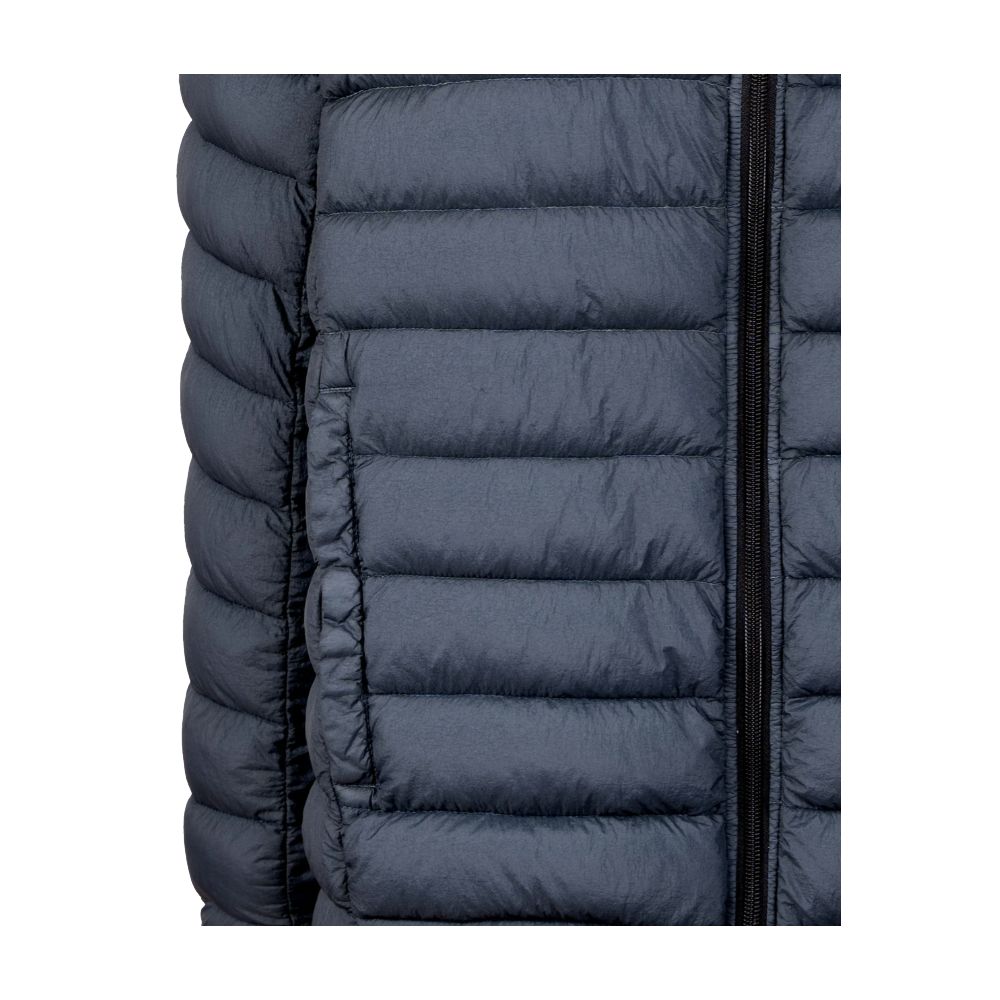 Chic Blue Padded Zip Vest for Men