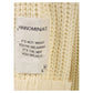Elegant Pearl Ribbed Knit Cardigan with Belt