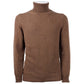 Elegant Cashmere Turtleneck Sweater in Brown