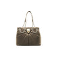 Elegant Faux Leather Gold-Chain Tote