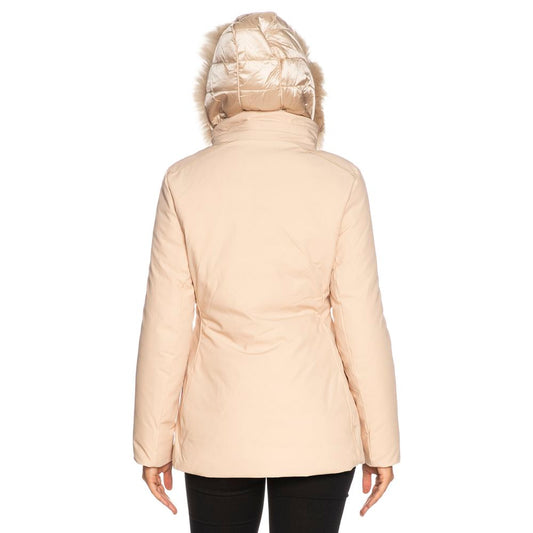 Beige Polyamide Women's Jacket