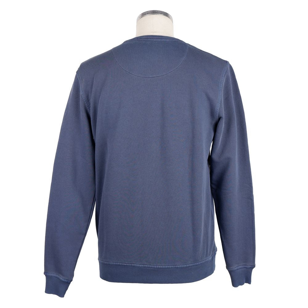 Blue Cotton Men's Sweater