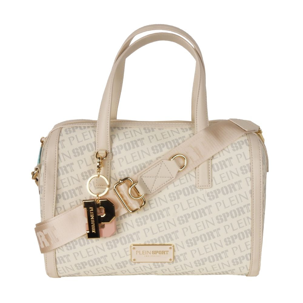 Chic White Eco-Leather Crossbody Bag