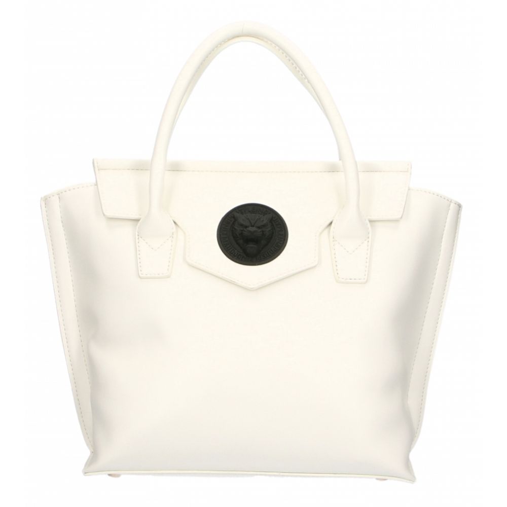 Elegant White Handbag With Magnetic Closure